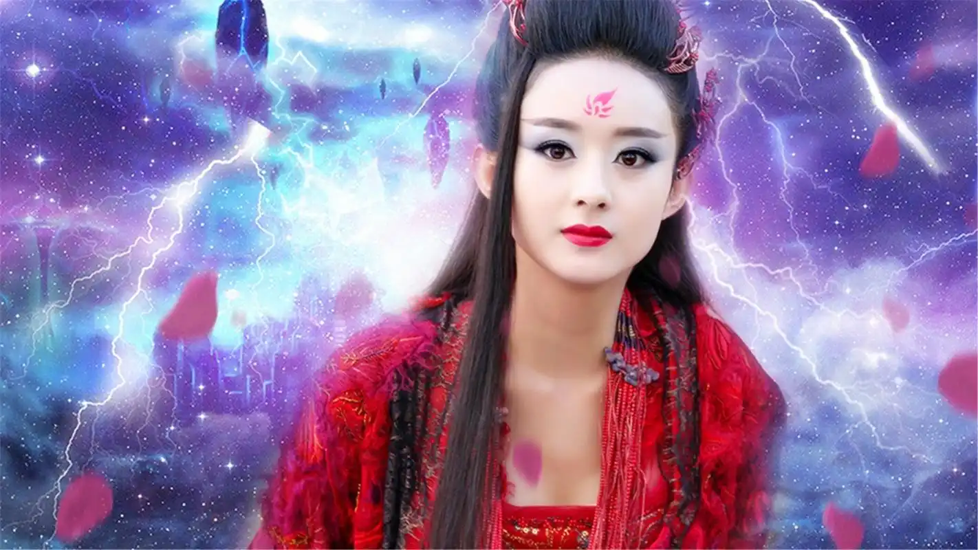 花千骨妖神图片小骨定妆妖神照电脑桌面壁纸1