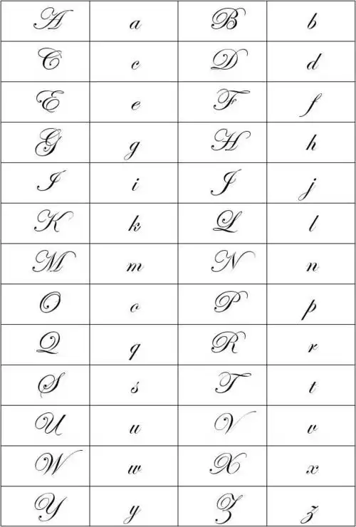 3种漂亮的英语字母字体