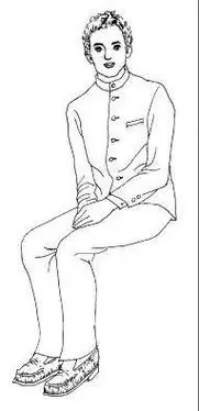 简笔画人物坐姿幼儿