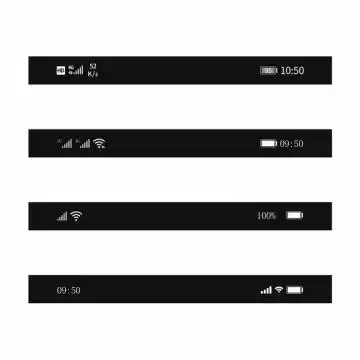 华为手机状态栏图片素材