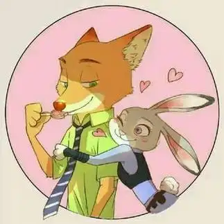 兔子狐狸情侣头像图片疯狂动物城狐狸和兔子情侣头像