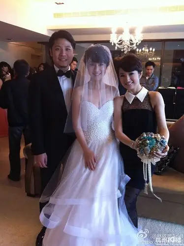 黄湘怡奢华出嫁林依晨郑元畅亲密相携出席图