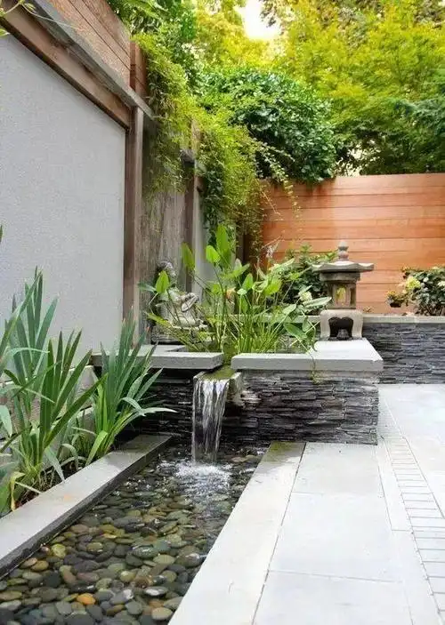 柳州新中式江岸院墅:庭院造水景,让你的小院更有情调!