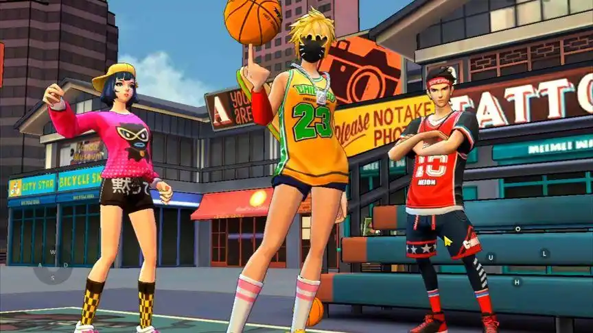 热血街篮:美女中锋仗着一双大长腿,夺下全场最佳