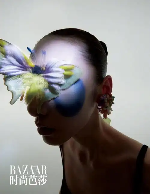 上游时尚时尚芭莎九月刊将古典绒花注入视觉时尚