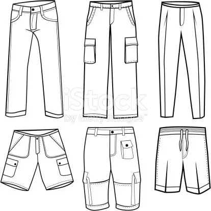 裤子的简单画法简笔画