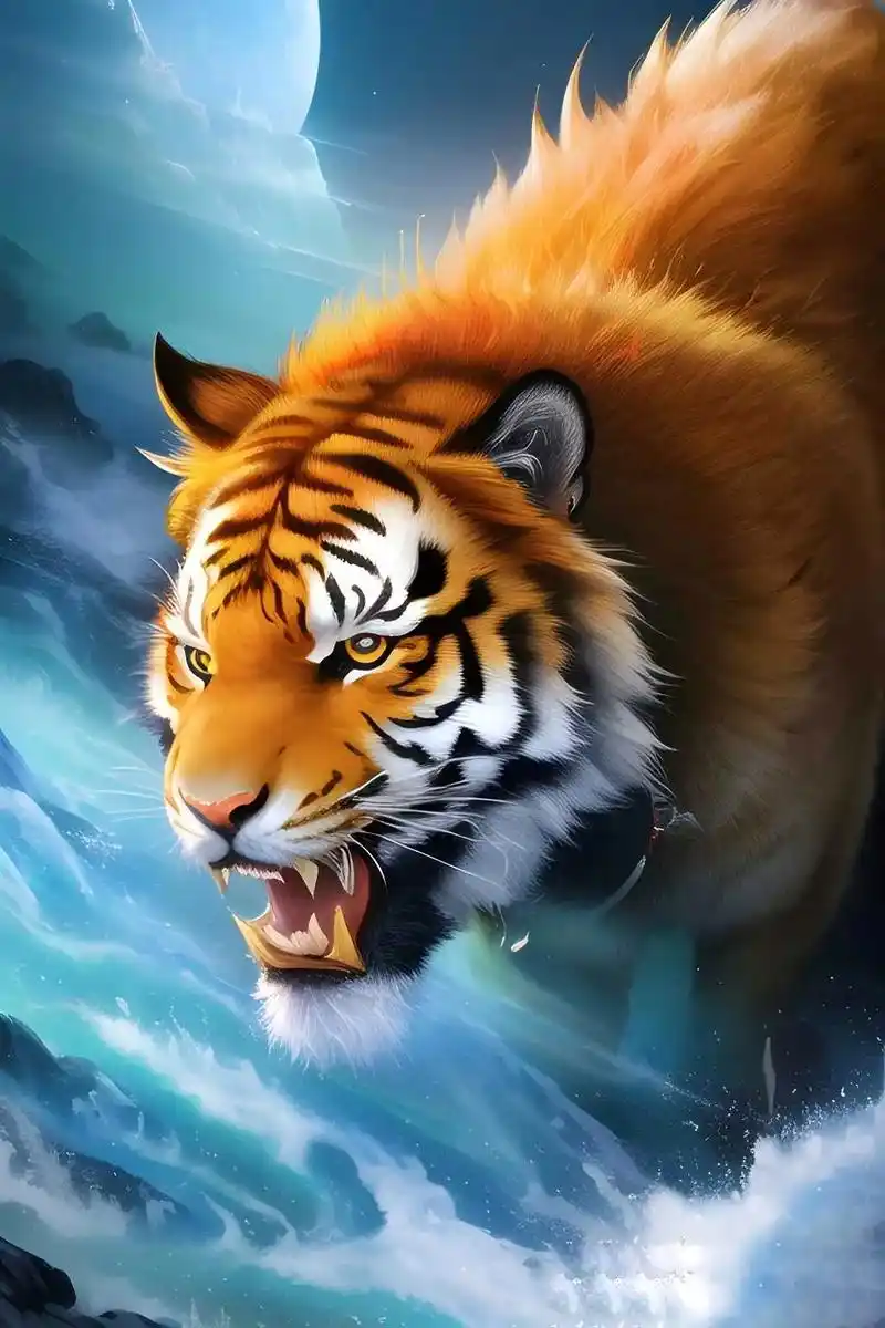 这虎生肖壁纸帅气哦