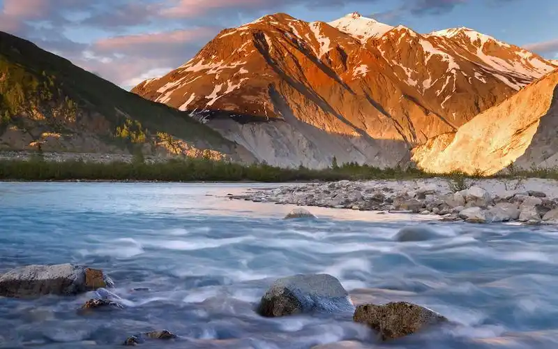 山,水面,礁石,自然,大场景,壮观,空山山壁纸图片