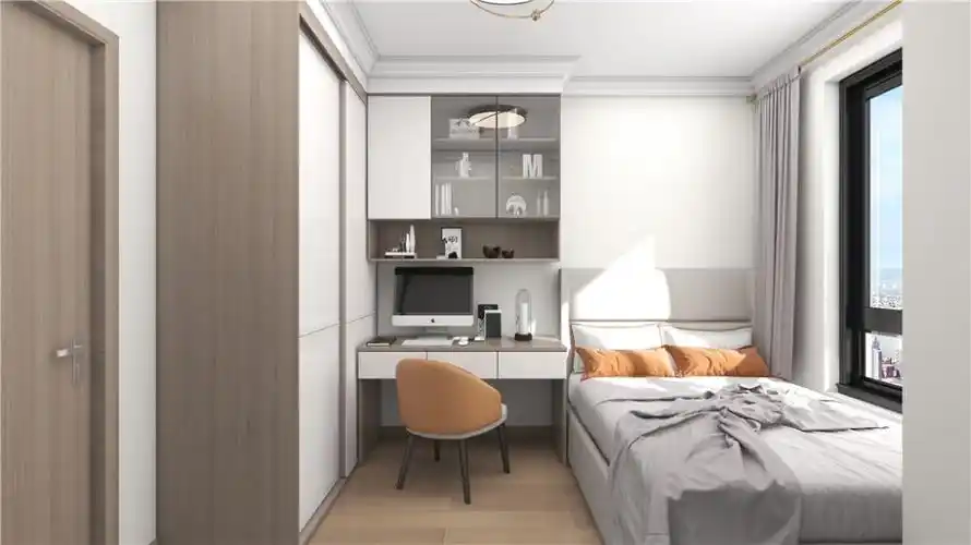 松江区明兴路110简约三室两厅客房装修效果图