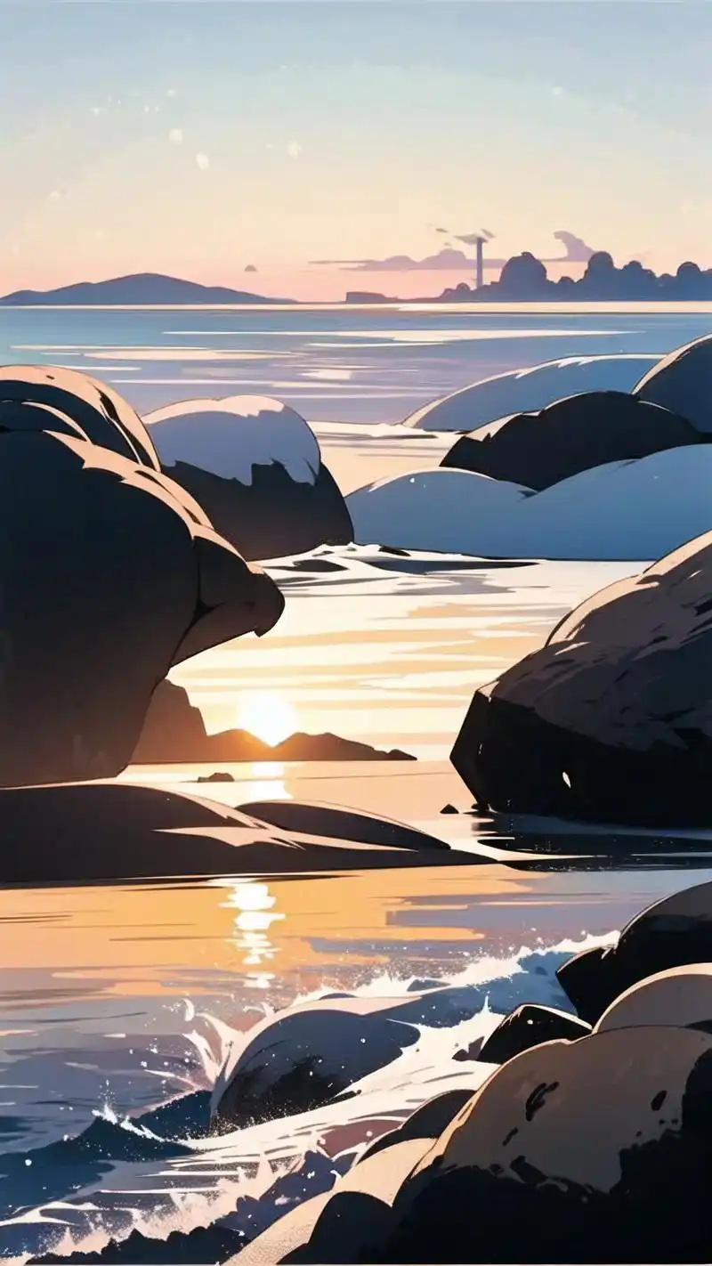 简约干净的海边壁纸98 一组简约又干净的海边壁纸,带给你清新的视觉