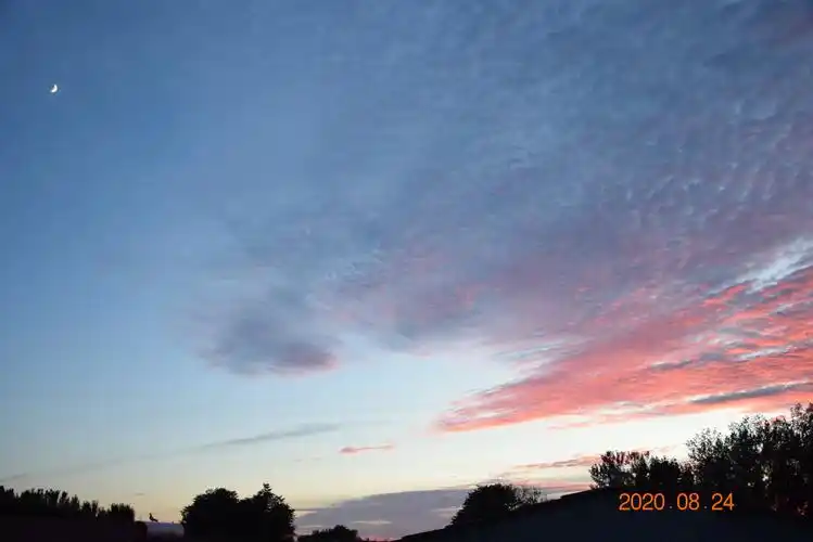 其它 深秋的傍晚如此迷人 写美篇  前段时间的一天傍晚,天空出现了