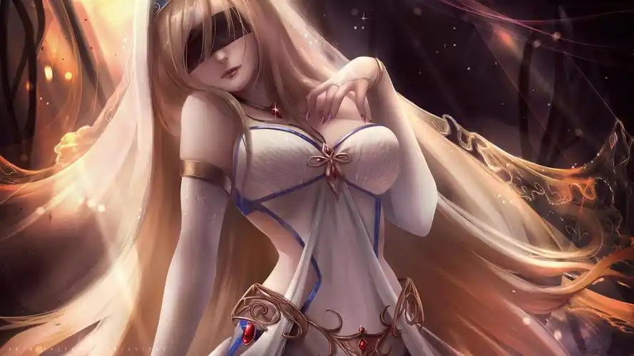 壁纸马尾女生哥布林杀手剑之圣女魔杖4k高清动漫壁纸