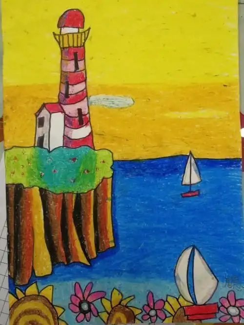 油画棒油画棒简笔画教程简笔画教程文化绘画幼儿简笔画油画棒风景画的