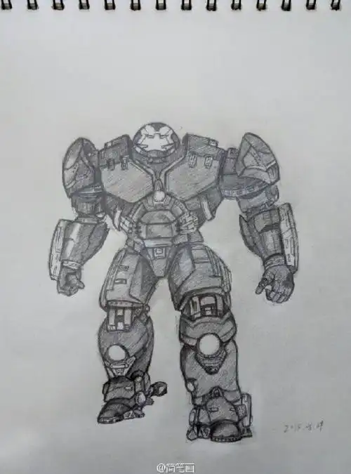 发出攻击的钢铁侠怎么画简单可爱的钢铁侠画法钢铁侠简笔画钢铁侠卡通