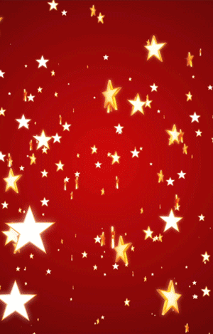 圣诞五角星红色背景素材.gif