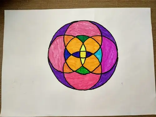 用圆设计美丽的图案