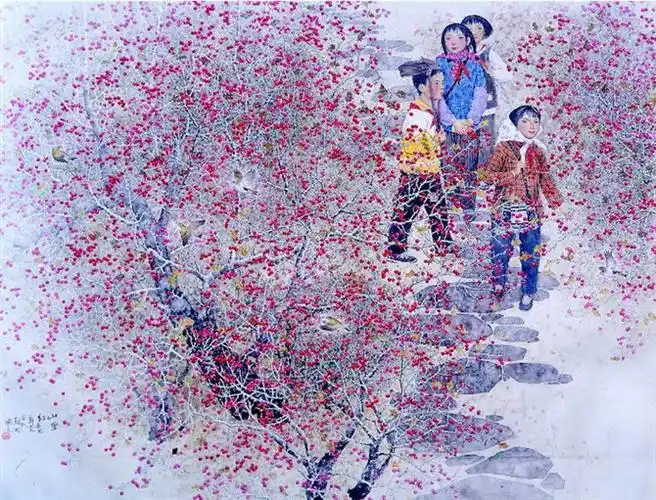 中国画家白国文工笔画作品欣赏