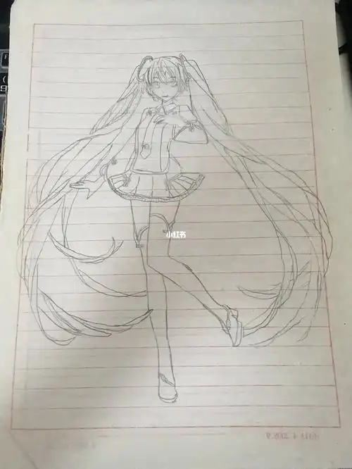 自己画的初音未来