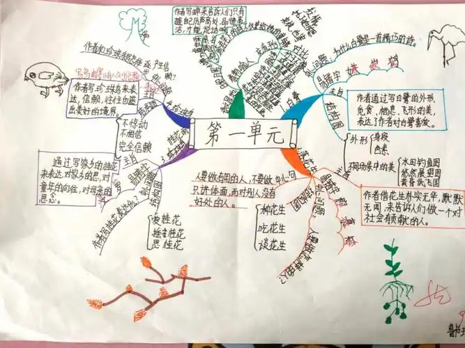 统编版五年级上册第一单元知识点思维导图