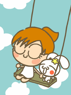 荡秋千可爱动态壁纸