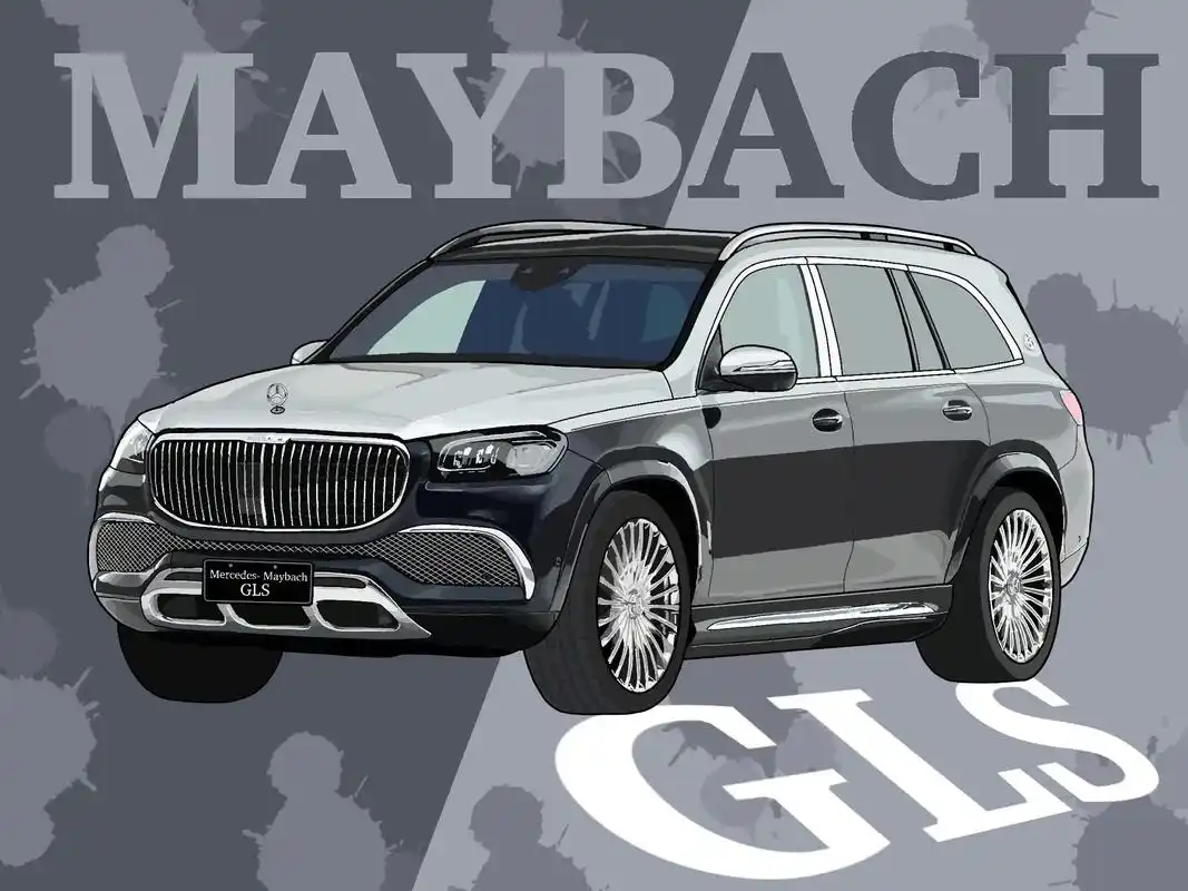 #画画 #dou是好车 #手绘 #奔驰 #奔驰迈巴赫gls6 - 抖音