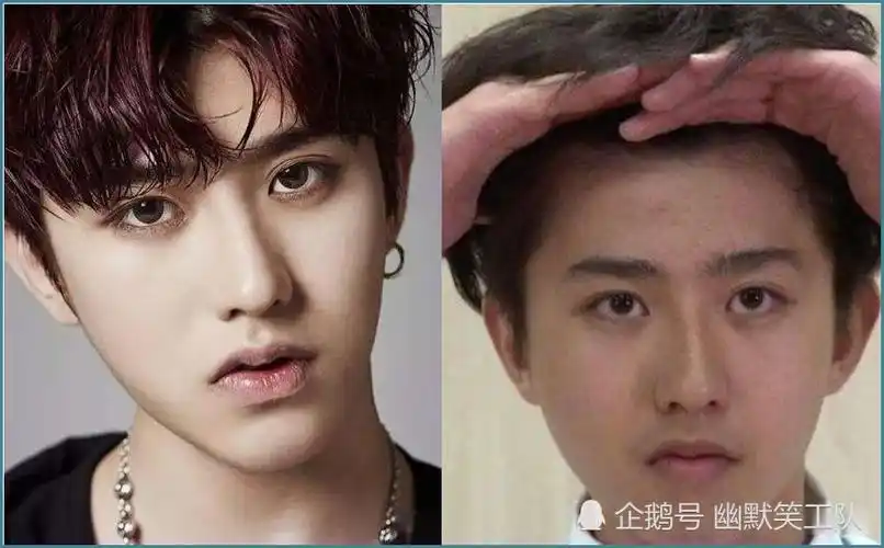 男星化妆vs素颜,李现蔡徐坤自毁形象,看到肖战:内心小鹿乱撞