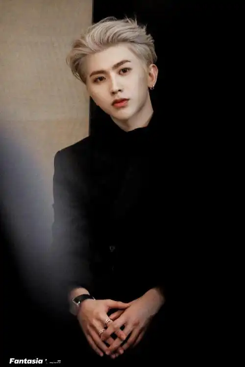 蔡徐坤银发背头