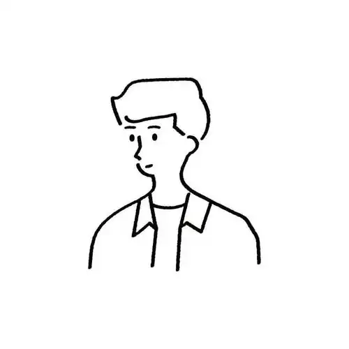 男头|极简黑白线条男生头像