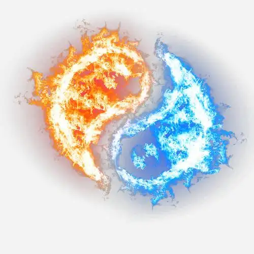 高清阴阳太极火焰