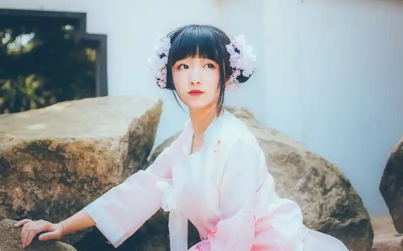 可爱美女粉嫩仙女装写真,高清图片,电脑桌面-壁纸族