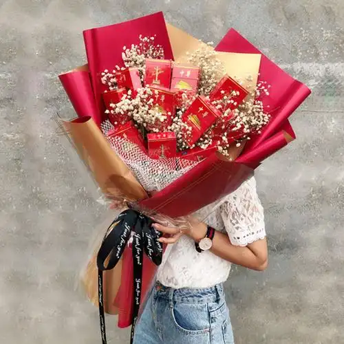 新款创意抖音网红花束烟包装零食生日道歉哄男友父亲节送爸爸领导生日