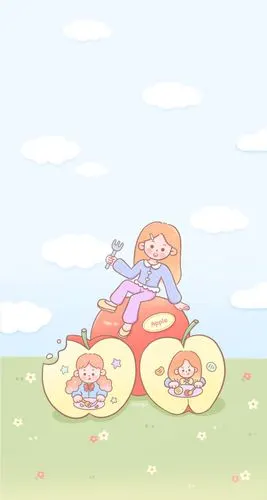 渐变纯色/手绘壁纸/聊天背景/小清新ins/油画插画/锁屏壁纸/可爱套图