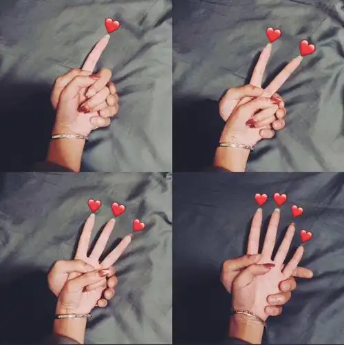 最近很火的情侣手拍照我也跟跟风一波