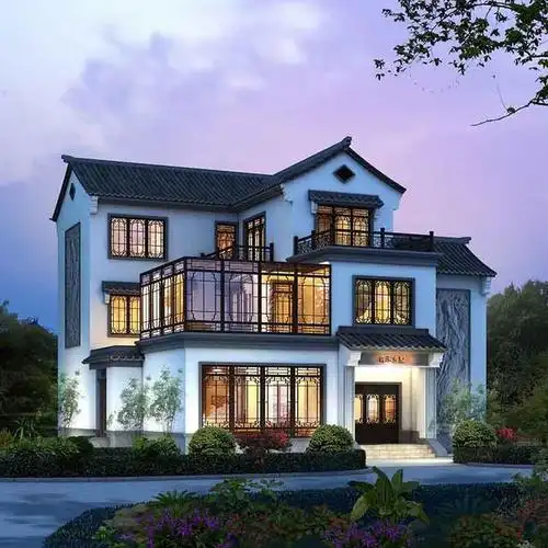 宅基地占地189平方,想建带院子的房子,看看这栋别墅如何?