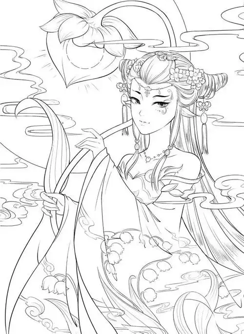 古风人物线稿来袭!_每日讲画-站酷zcool