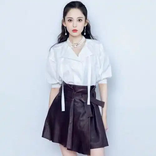 古力娜扎同款衬衫女高端新款白色简约百搭显瘦衣服设计感气质