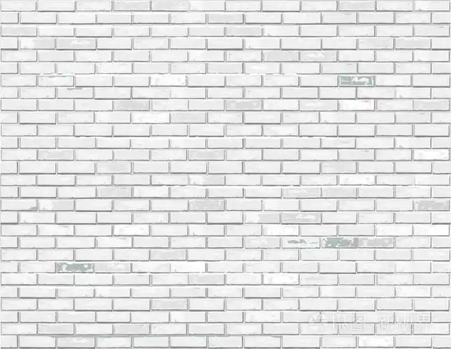 白色砖背景.矢量插图