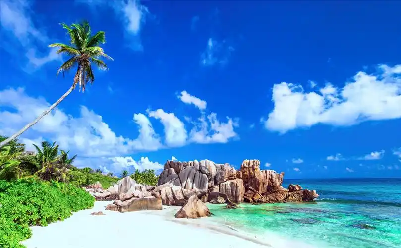 夏日度假海滩唯美高清桌面壁纸,风景壁纸,唯美,高清,沙滩,海洋,自然