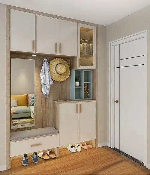 入户门窄怎么做鞋柜最合适?