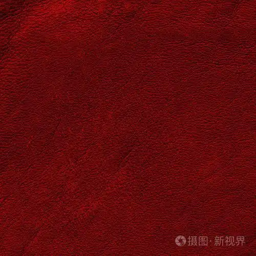 暗红色的皮革纹理或背景