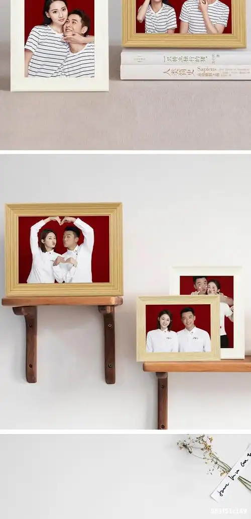 简约结婚登记照相框摆台轻奢6寸放领证情侣婚纱照洗照片创意