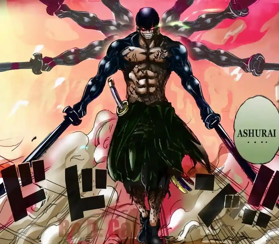 原创海贼王1010话看点霸王色霸气可以缠绕索隆路飞接力刷凯多