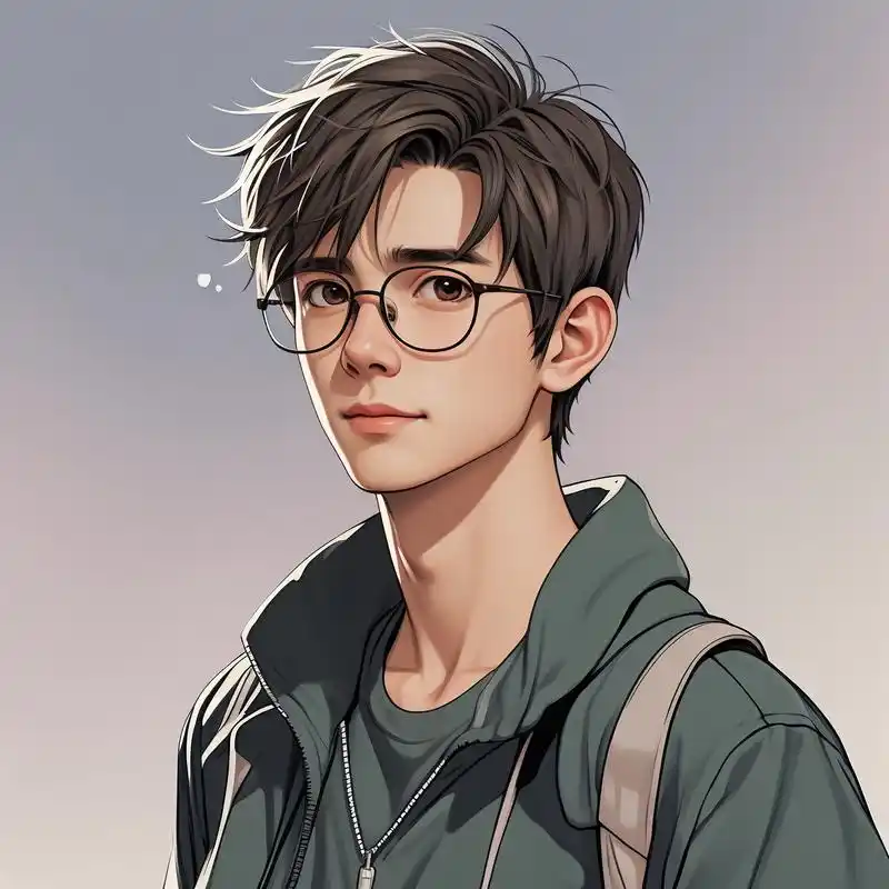 01戴眼镜的男生头像合集97 97今日份分享——戴眼镜的男生头像!