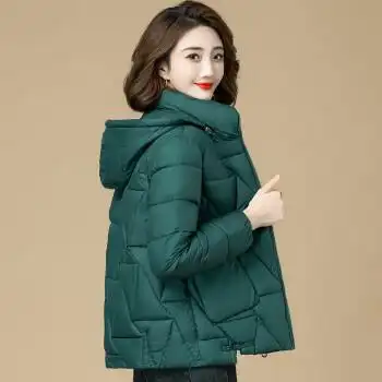 女装>短外套>艾莱克优>艾莱克优新款羽绒服女2022短款30岁棉服冬装