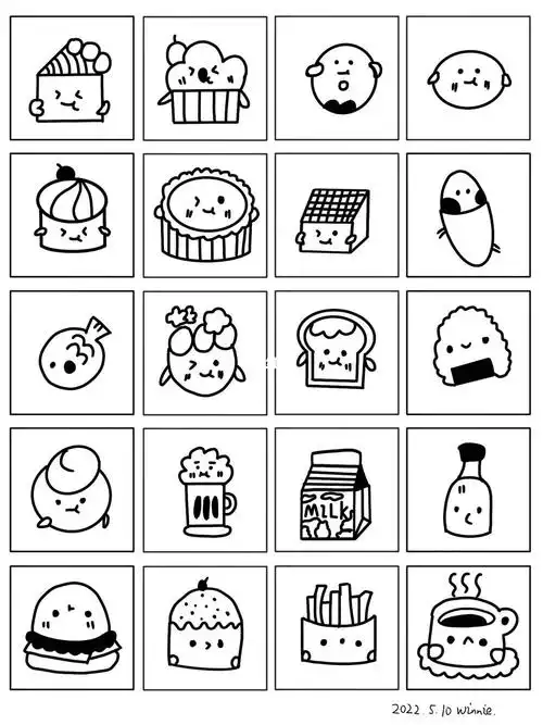 画画198小食物简笔画ipad手绘02