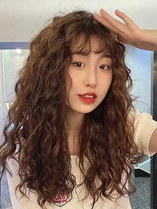 不显老气的法式羊毛卷蓬松减龄不挑脸型