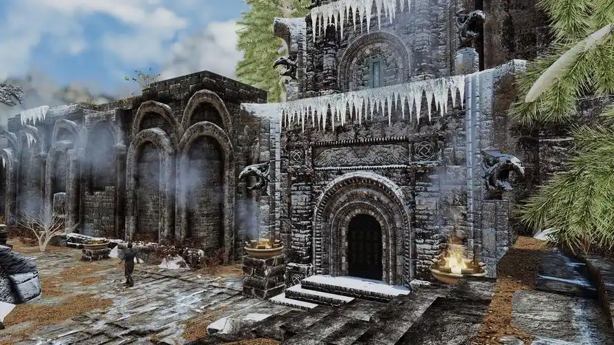 上古卷轴5:天际 环境美化 【风盔城微美化】【cleaner and brighter