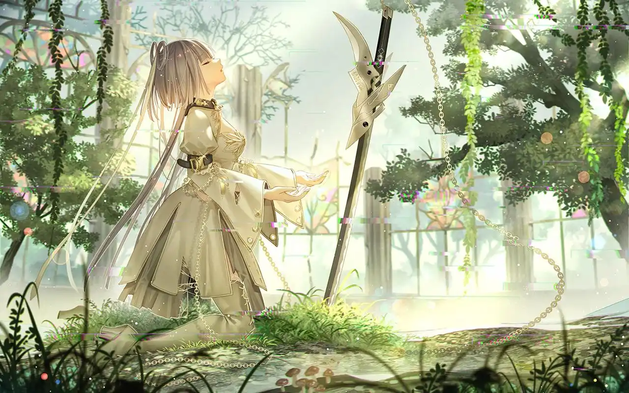 动漫美女性感插画桌面壁纸