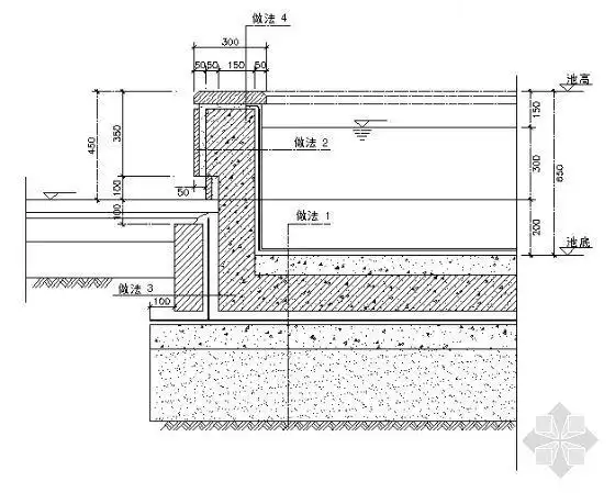 喷水池做法详图