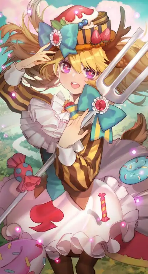 糕点少女甜蜜补给小冰冰传奇小鹿新皮肤甜美亮相